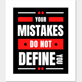 Your Mistakes Do Not Define You | Christian Saying Posters and Art